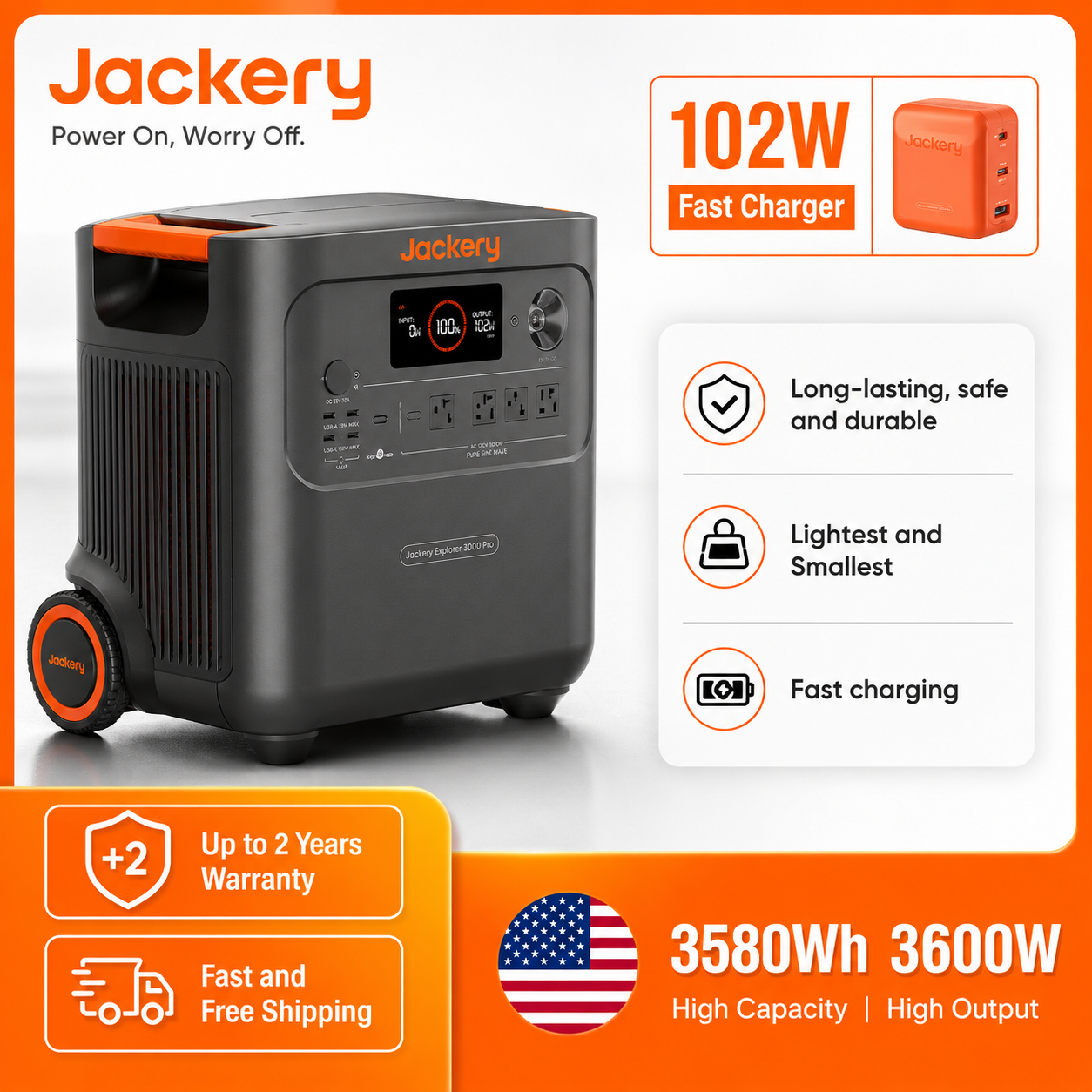 Jackery HomePower 3600 Plus product front view
