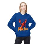 Maine Lobster Sweatshirt, Unisex Crewneck Jumper, Lobster Lover Gift, Seafood Apparel, Coastal Clothing, Marine Life Top