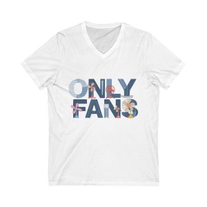 Only Fans Unisex V-Neck Tee, Casual Graphic